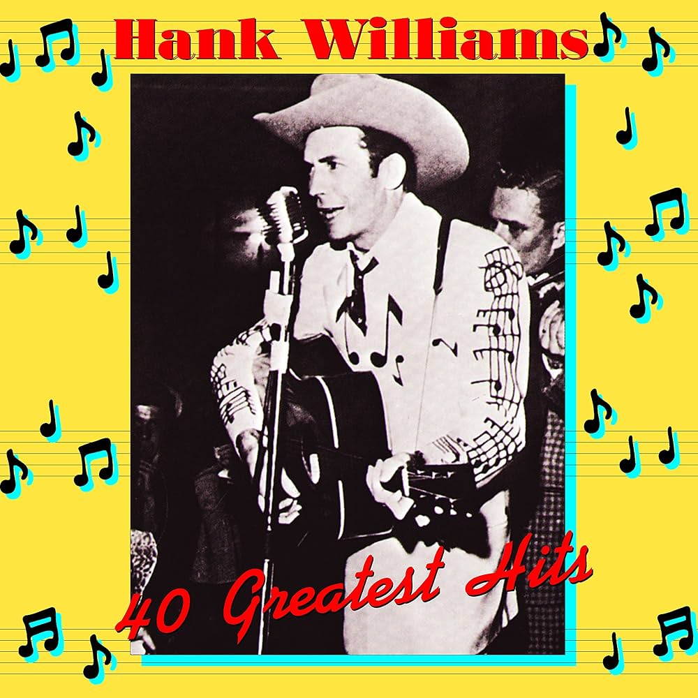Hank Williams 40 Greatest Hits Album Cover